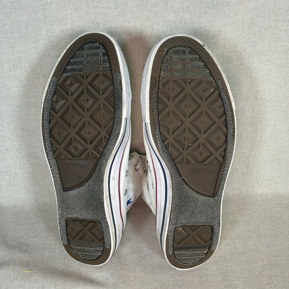Converse Chuck Taylor High Top Shoes Men's Size 9.5 Women's 11.5 White Canvas - Picture 8 of 8